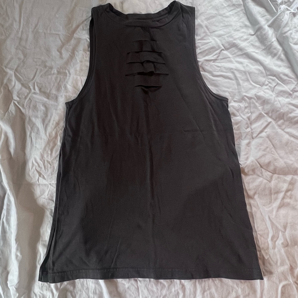 Reebok Charcoal Gray Sleeveless Top